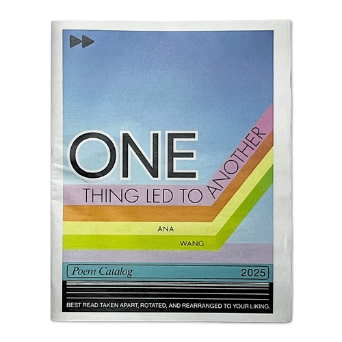 Ana Wang - "One Thing Led to Another" - poem catalog - newspaper