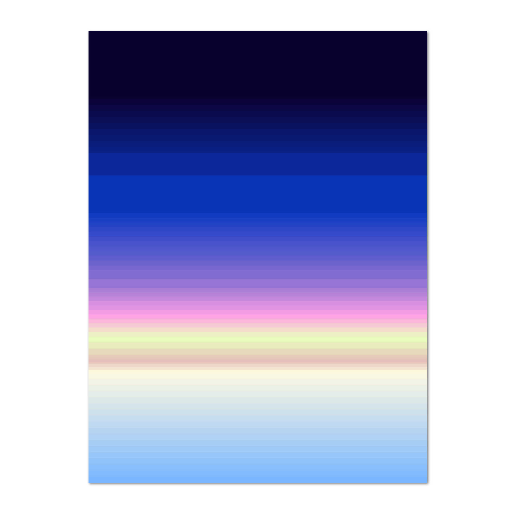 Ana Wang - art print - gradient minimalist colourful abstract