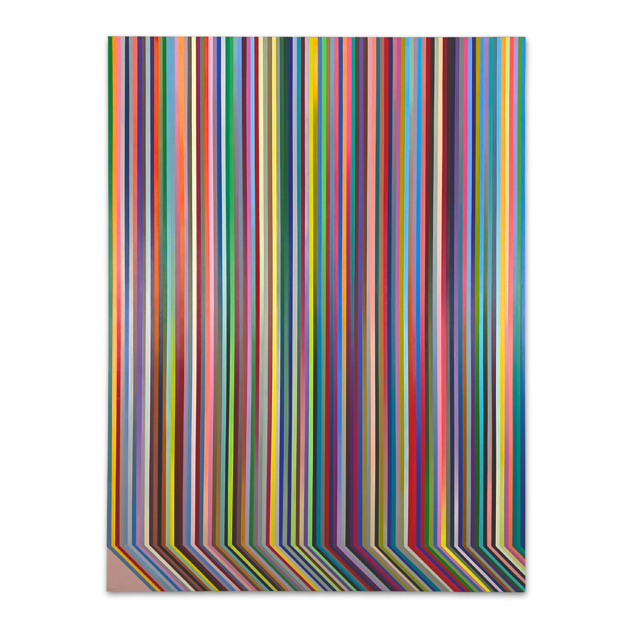 Ana Wang - original painting - gradient geometric abstract colourful art