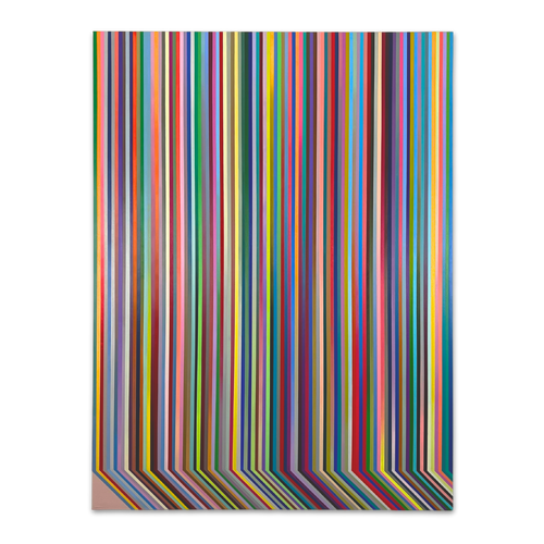 Ana Wang - original painting - gradient geometric abstract colourful art
